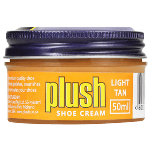 Plush Light Tan Shoe Cream 50ml - myhoodmarket