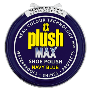 Plush Max Navy Blue Shoe Polish 50ml - myhoodmarket