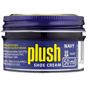 Plush Navy Shoe Cream 50ml - myhoodmarket