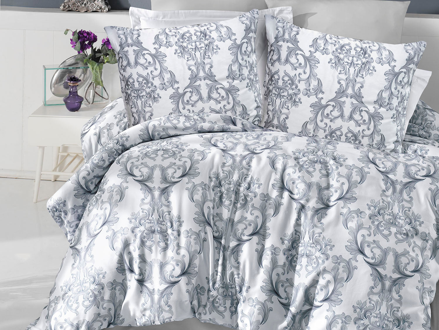 Satin cotton bedding(P) OTELLO/LUXURY