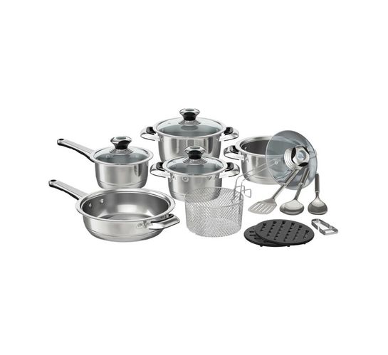 Bennett Read 16-Piece Finesse Stainless Steel Cookware Set