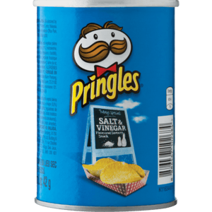 Pringles Salt & Vinegar Flavoured Canned Chips 42g - myhoodmarket