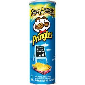 Pringles Salt & Vinegar Potato Chips 110g - myhoodmarket