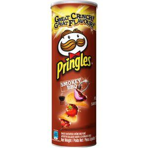 Pringles Smokey BBQ Potato Chips 110g - myhoodmarket