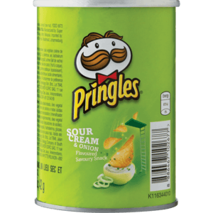 Pringles Sour Cream & Onion Flavoured Canned Chips 42g - myhoodmarket
