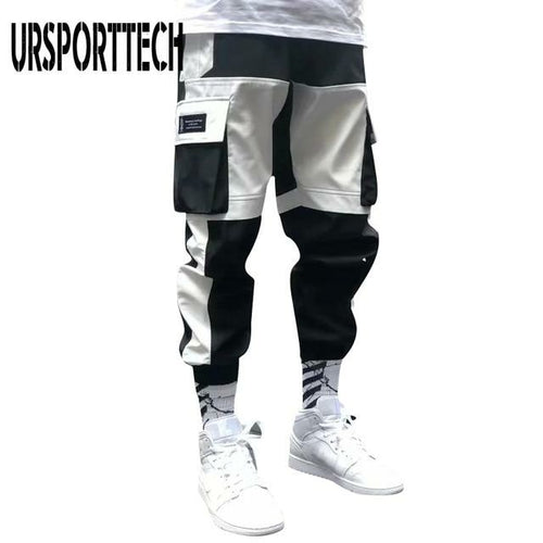 Letter Ribbons Cargo Pants