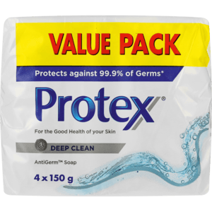 Protex Deep Clean Bath Soap Value Pack 4 x 150g - myhoodmarket