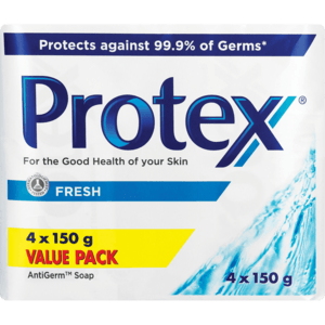 Protex Fresh Bath Soap Value Pack 4 x 150g - myhoodmarket