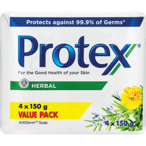 Protex Herbal Bath Soap Value Pack 4 x 150g - myhoodmarket