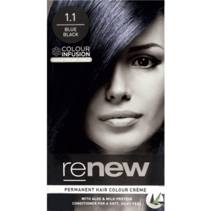 Renew Blue Black 1.1 Permanent Hair Colour Créme 50ml - myhoodmarket