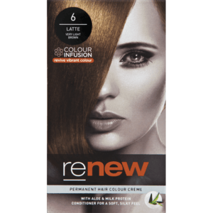 Renew Latte Very Light Brown 6 Permanent Hair Colour Créme 50ml - myhoodmarket
