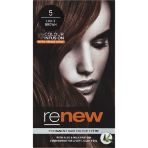Renew Light Brown 5 Permanent Hair Colour Créme 50ml - myhoodmarket