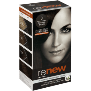 Renew Natural Brown 3 Permanent Hair Colour Créme 50ml - myhoodmarket