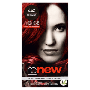 Renew Permanent Hair Colour Crème Red Wine With Aloe & Milk Protein Conditioner 50ml - myhoodmarket