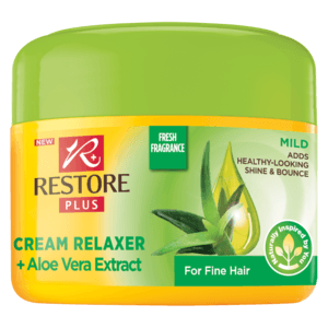 Restore Plus Mild Cream Relaxer + Aloe Vera Extract For Fine Hair 250ml - myhoodmarket