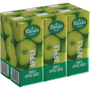 Rhodes 100% Apple Juice 6 x 200ml - myhoodmarket
