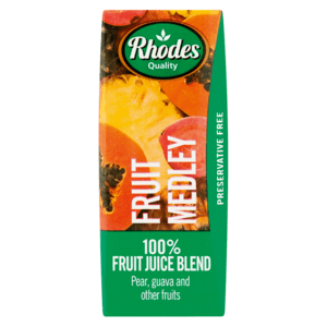 Rhodes 100% Fruit Medley Juice Box 200ml - myhoodmarket