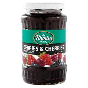 Rhodes Berries & Cherries Fruit Jam Jar 460g - myhoodmarket