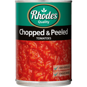 Rhodes Chopped & Peeled Tomatoes 410g - myhoodmarket