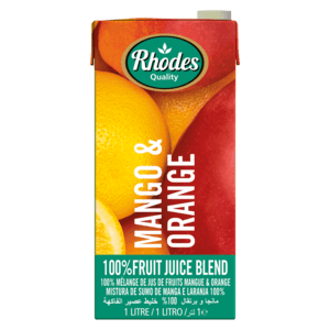 Rhodes Mango & Orange 100% Fruit Juice Box 1L - myhoodmarket