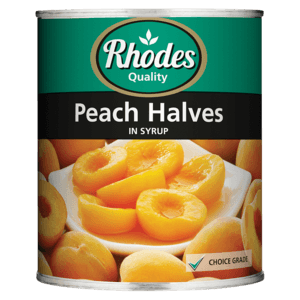 Rhodes Peach Halves In Syrup 825g - myhoodmarket