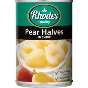 Rhodes Pear Halves In Syrup 410g - myhoodmarket