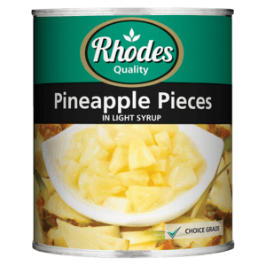 Rhodes Pineapple Pieces In Light Syrup Can 825g - myhoodmarket