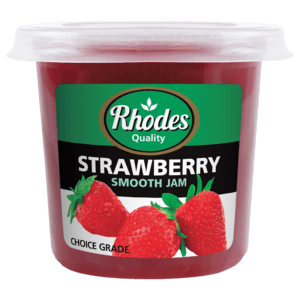 Rhodes Strawberry Smooth Jam Tub 600g - myhoodmarket