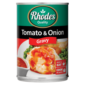 Rhodes Tomato & Onion Gravy Can 410g - myhoodmarket