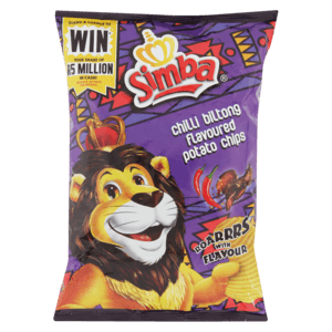 Simba Chilli Biltong Flavoured Potato Chips 125g - myhoodmarket
