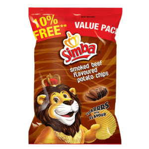 Simba Smoked Beef Flavoured Potato Chips 220g - myhoodmarket