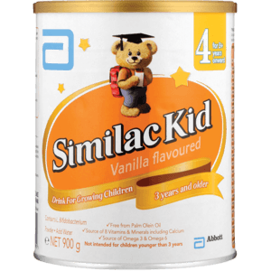 Similac Kid Vanilla Flavoured Powdered Milk 900g - myhoodmarket