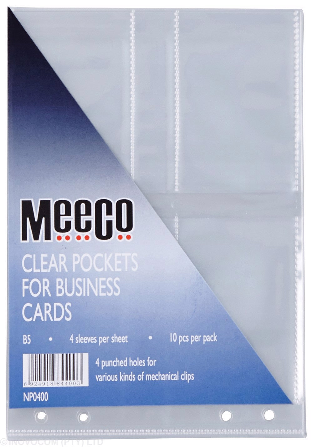 Meeco Business Card Holder Sleeves A5 (10 Pack)