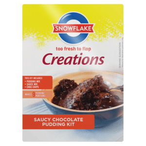 Snowflake Creations Saucy Chocolate Pudding Kit 500g - myhoodmarket