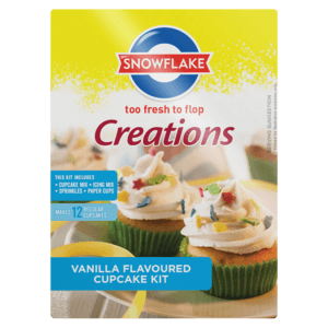 Snowflake Creations Vanilla Flavoured Cupcake Kit 496g - myhoodmarket
