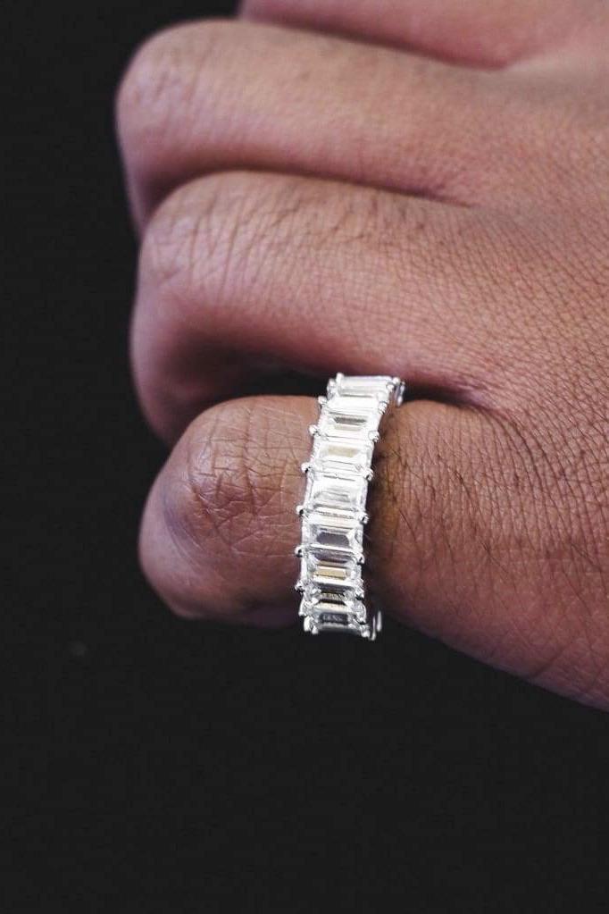 So Icy Diamond Baguette Ring