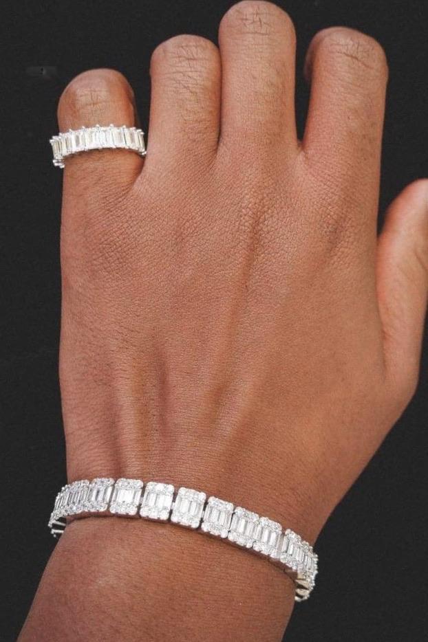 So Icy Diamond Baguette Ring