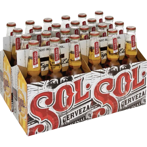 Sol Mexican Beer Bottles 24 x 330ml