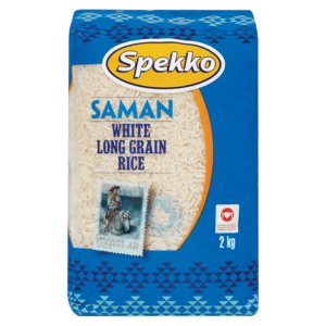 Spekko Saman White Long Grain Rice 2kg - myhoodmarket