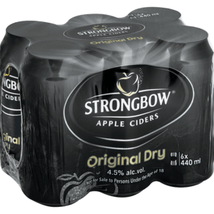 Strongbow Original Dry Cider Cans 6 x 440ml - myhoodmarket