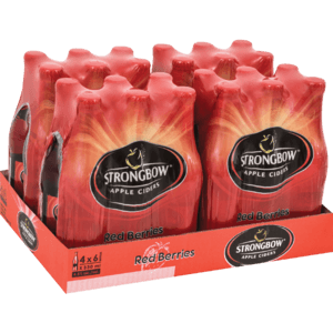 Strongbow Red Berries Cider Bottles 24 x 330ml - myhoodmarket