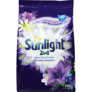 Sunlight 2-In-1 Lavender Sensations Hand Wash Powder 2kg - myhoodmarket