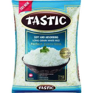 Tastic Soft & Absorbing Long Grain White Rice 2kg - myhoodmarket