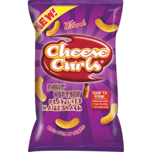 Willards Cheese Curls Fruit Chutney Flavoured Maize Snack 150g - myhoodmarket