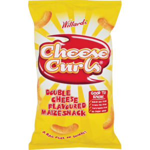 Willards Cheese Curls Maize Snack 150g - myhoodmarket
