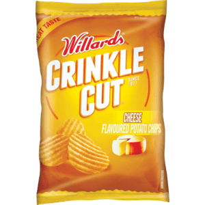 Willards Crinkles Cheese Flavoured Potato Chips 125g - myhoodmarket