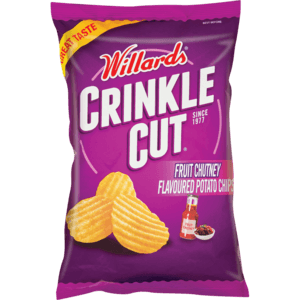 Willards Crinkles Fruit Chutney Flavoured Potato Chips 125g - myhoodmarket