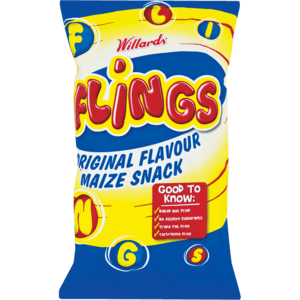 Willards Flings Original Flavour Maize Snack 150g - myhoodmarket