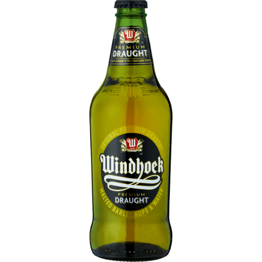 Windhoek Draught Beer Bottle 440ml - myhoodmarket