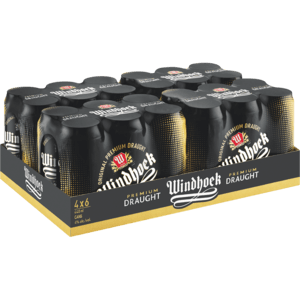 Windhoek Draught Beer Cans 24 x 440ml - myhoodmarket
